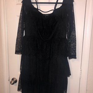 ELOQUII BLACK LACE DRESS